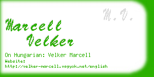 marcell velker business card